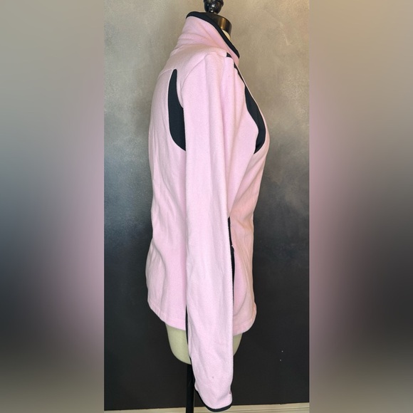 Under Armour Pink & Black Full Zip Fleece Jacket Women’s Size Medium - Picture 4 of 11